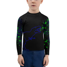 Load image into Gallery viewer, Kids T-Rex Rash Guard