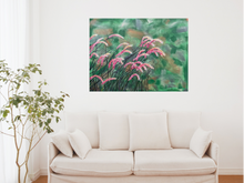 Load image into Gallery viewer, ‘Windy Grasses’ is an original acrylic canvas painting. It measures 91.4 x 121.9cm and is a beautiful statement piece. As a child Toni grew up in the bush and there was nothing better on a hot day, than a gently breeze to cool you down. You always knew when it was coming by the way the grasses moved. This was her inspiration for 'Windy Grasses'.
