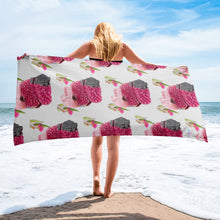Load image into Gallery viewer, Pink Galah Beach Towel