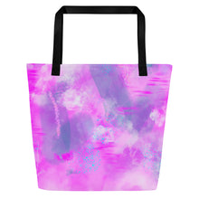 Load image into Gallery viewer, Pink Abstract Beach Bag
