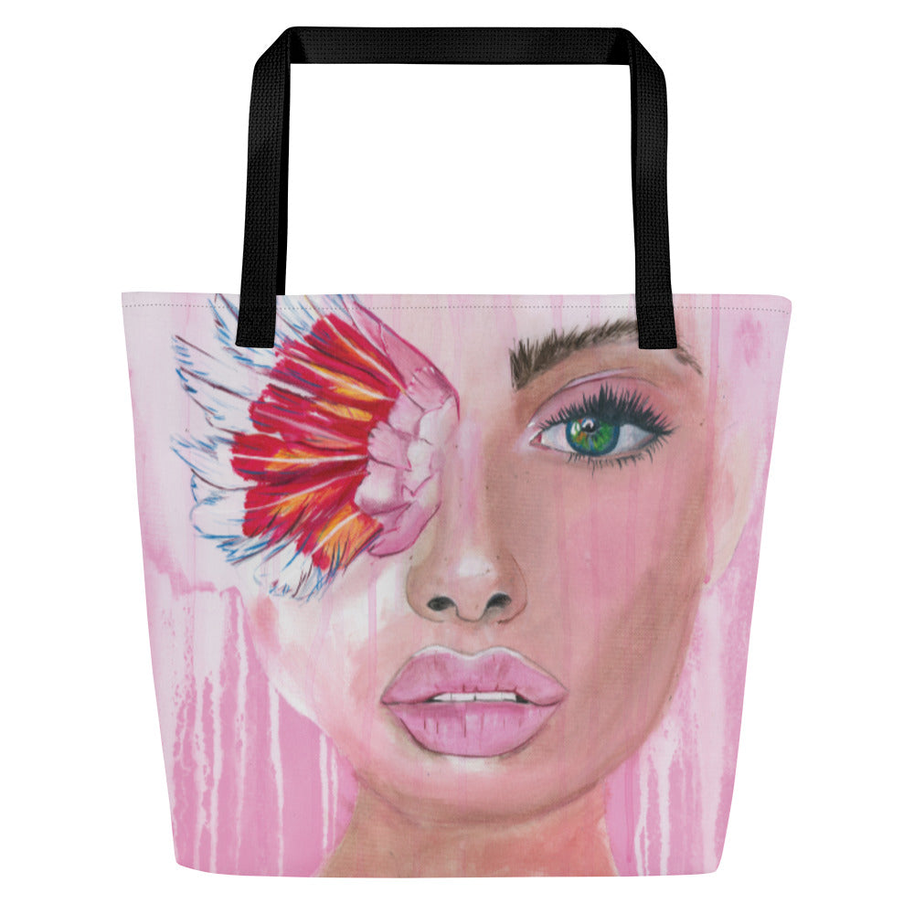 Pink Lady Beach Bag