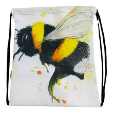 Load image into Gallery viewer, Bumble Bee Draw String Bag
