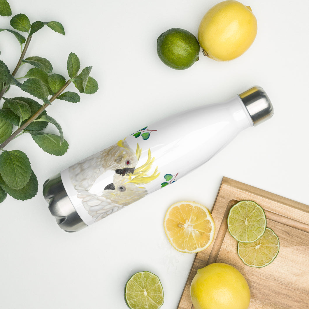 Sulphur-Crested Cockatoo Stainless Steel Water Bottle