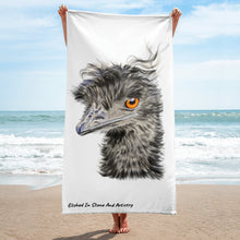 Load image into Gallery viewer, Wolly the Emu Beach Towel
