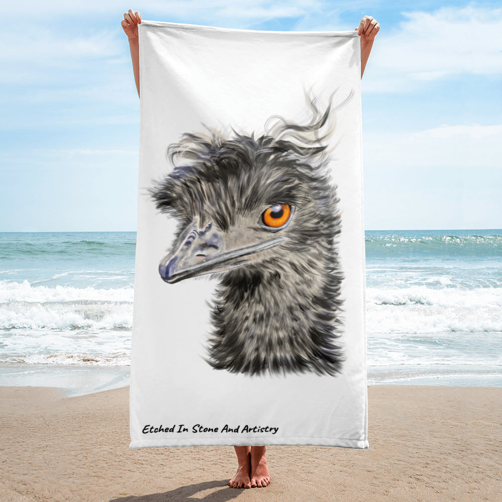 Wolly the Emu Beach Towel