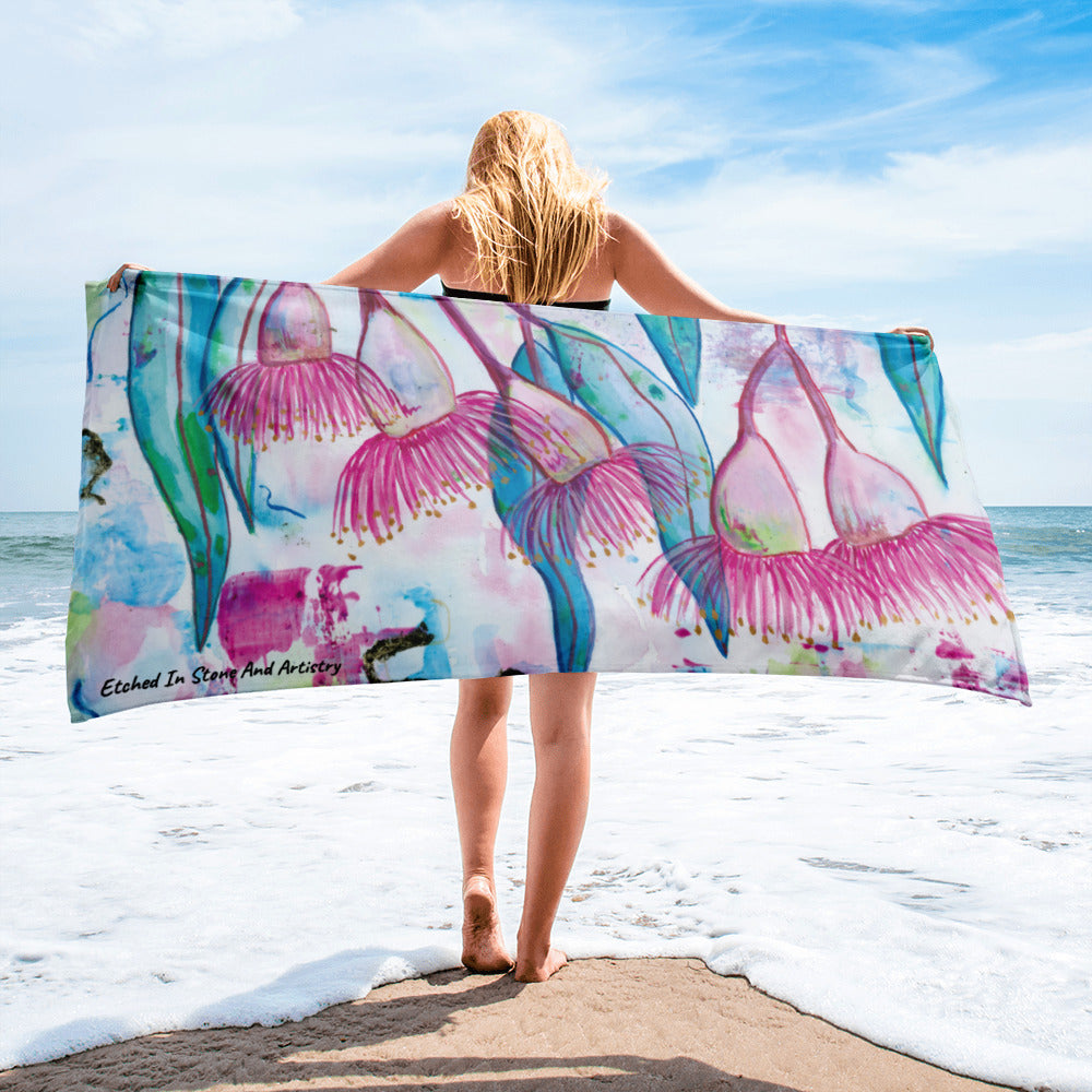 Gum Blossom Beach Towel