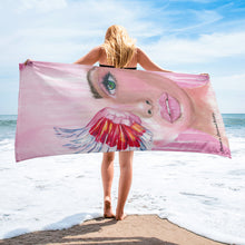 Load image into Gallery viewer, Pink Lady Beach Towel
