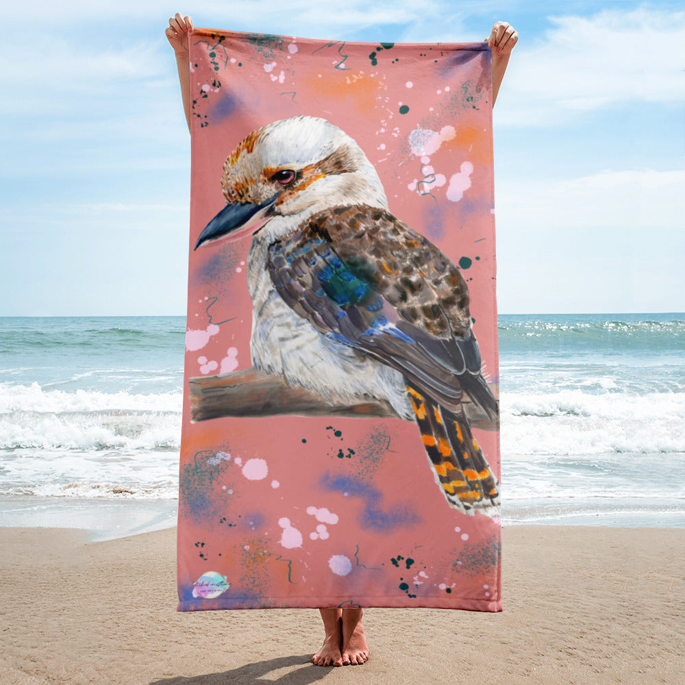 Abstract Kookaburra Beach Towel