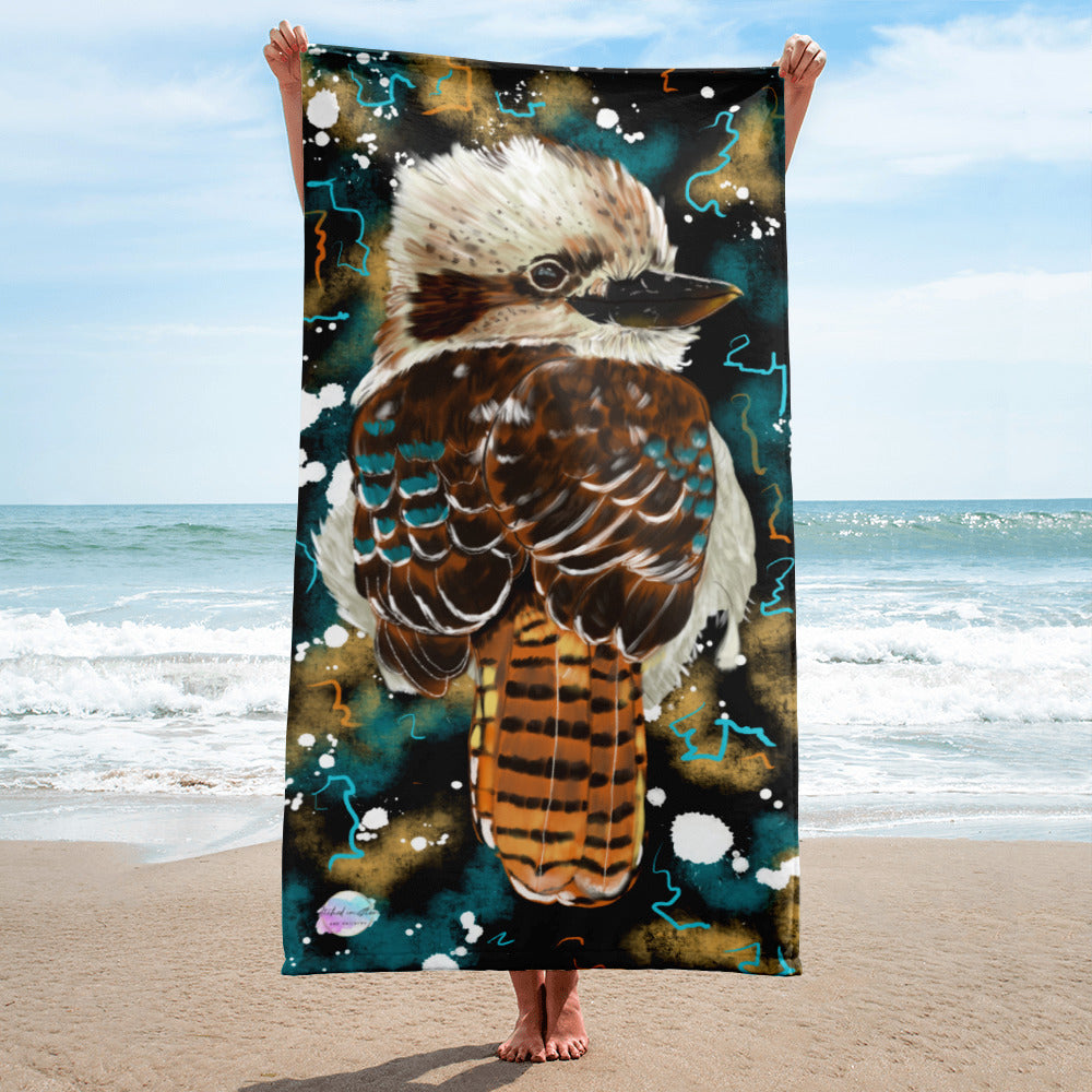 Abstract Kookaburra Beach Towel